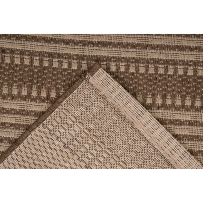 Tapis 150x80cm, design F105A coloris café - Confort et élégance pour votre intérieur