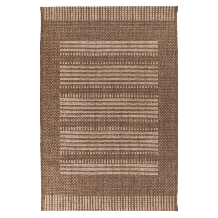 Tapis 150x80cm, design F105A coloris café - Confort et élégance pour votre intérieur