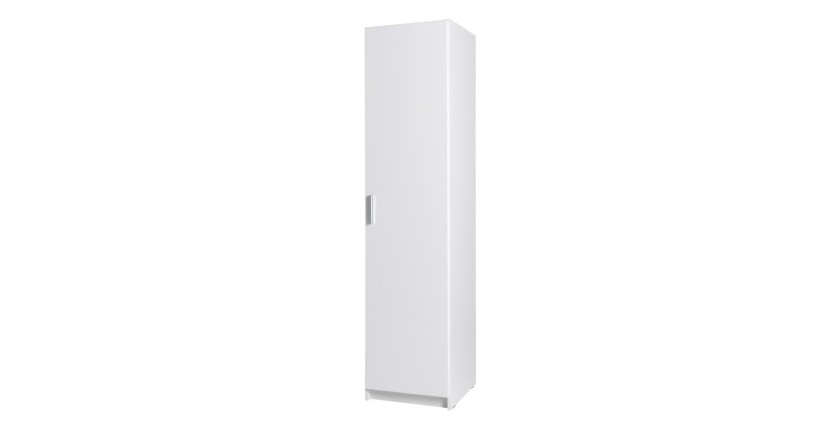 Armoire une porte collection FLEX, coloris blanc brillant