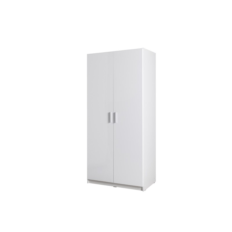 Armoire deux portes collection FLEX, coloris blanc brillant