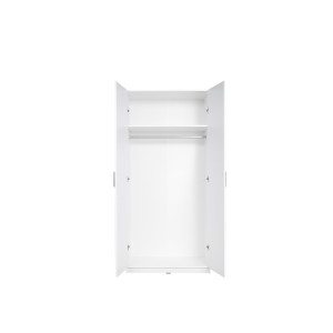 Armoire deux portes collection FLEX, coloris blanc brillant