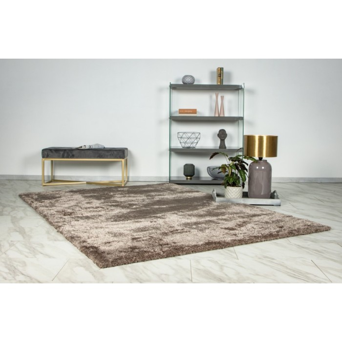 Tapis 290x200cm, design G008R coloris taupe - Confort et élégance pour votre intérieur