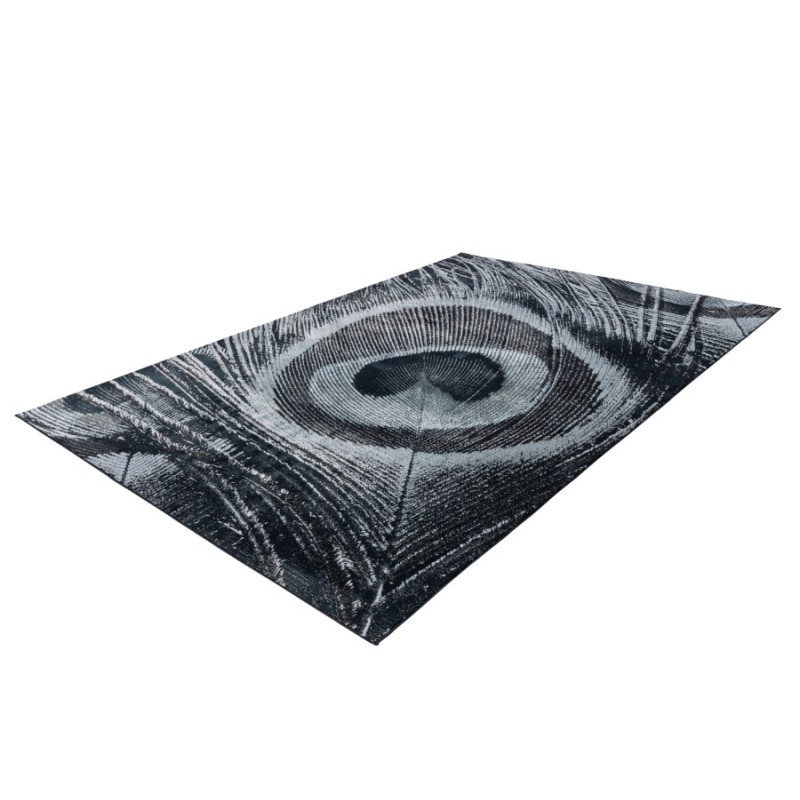Tapis 290x200cm, design G108A coloris bleu pétrole - Confort et élégance pour votre intérieur