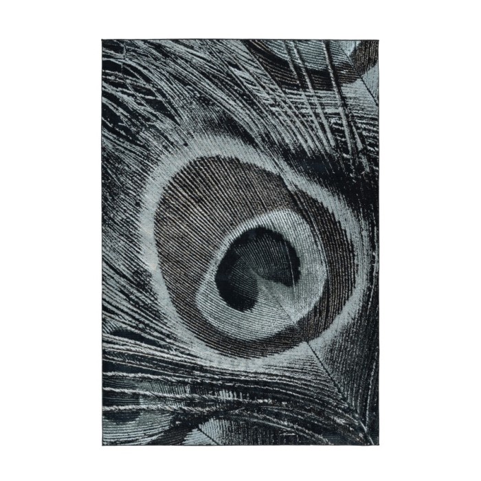 Tapis 290x200cm, design G108A coloris bleu pétrole - Confort et élégance pour votre intérieur
