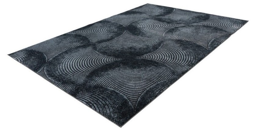 Tapis 150x80cm, design G208A coloris bleu pétrole - Confort et élégance pour votre intérieur