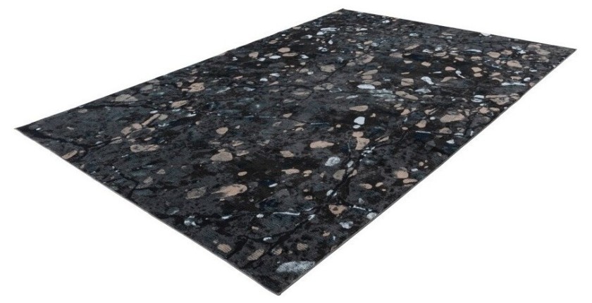 Tapis 290x200cm, design G308A coloris bleu pétrole - Confort et élégance pour votre intérieur