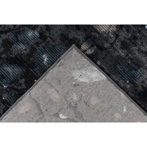 Tapis 290x200cm, design G308A coloris bleu pétrole - Confort et élégance pour votre intérieur