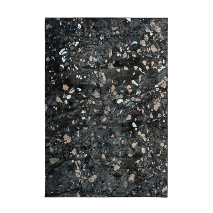 Tapis 290x200cm, design G308A coloris bleu pétrole - Confort et élégance pour votre intérieur