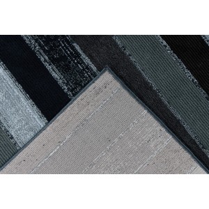Tapis 290x200cm, design G408A coloris bleu pétrole - Confort et élégance pour votre intérieur