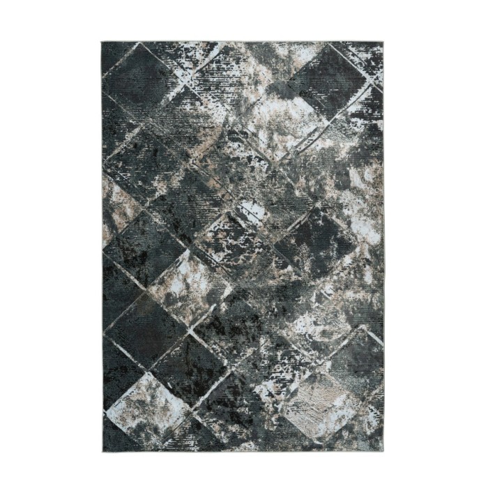 Tapis 150x80cm, design G508A coloris bleu pétrole - Confort et élégance pour votre intérieur