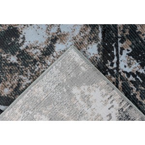 Tapis 290x200cm, design G508A coloris bleu pétrole - Confort et élégance pour votre intérieur