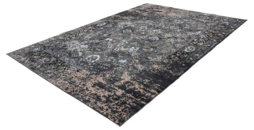 Tapis 290x200cm, design G708A coloris bleu pétrole - Confort et élégance pour votre intérieur