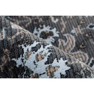 Tapis 290x200cm, design G708A coloris bleu pétrole - Confort et élégance pour votre intérieur