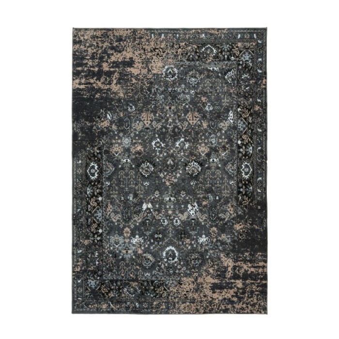 Tapis 290x200cm, design G708A coloris bleu pétrole - Confort et élégance pour votre intérieur