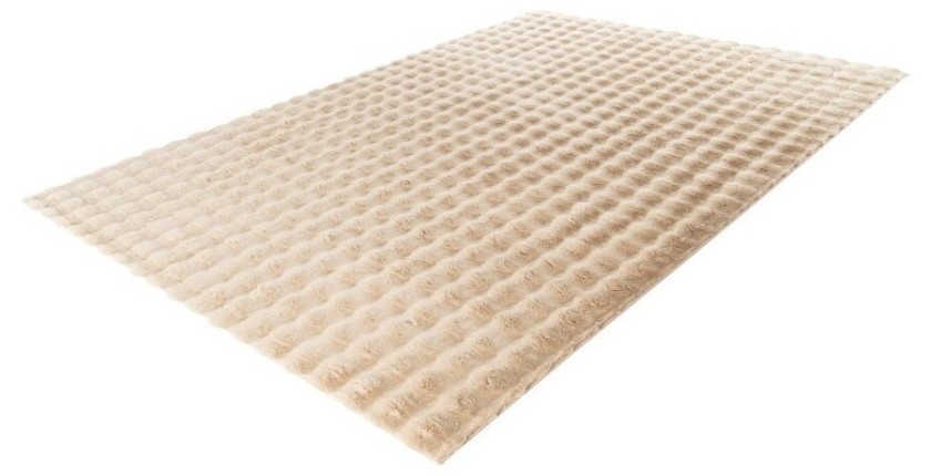 Tapis 150x80cm, design H008Y coloris beige - Confort et élégance pour votre intérieur