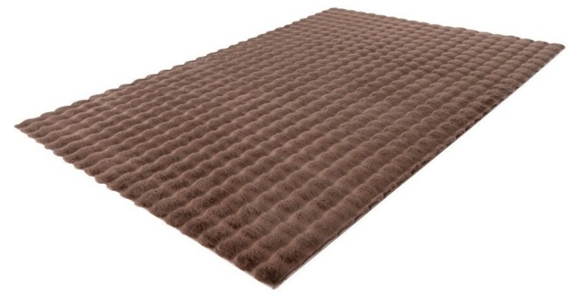 Tapis 150x80cm, design H008Y coloris taupe foncé - Confort et élégance pour votre intérieur
