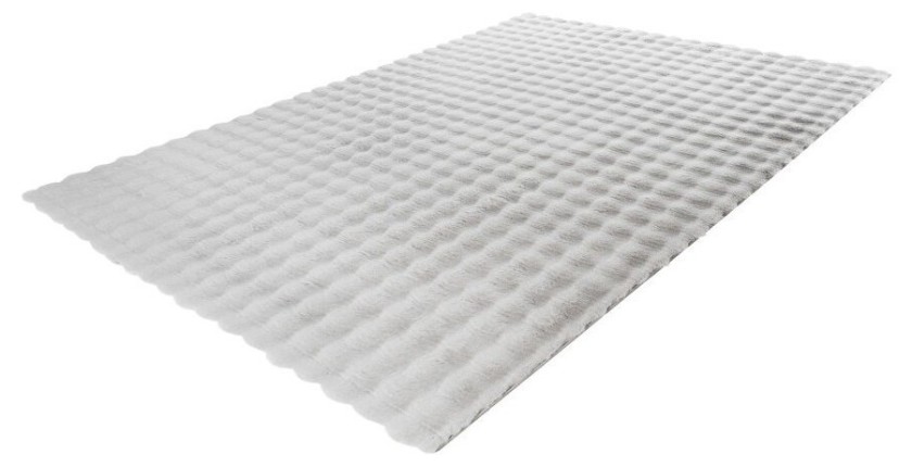 Tapis 150x80cm, design H008Y coloris argent - Confort et élégance pour votre intérieur