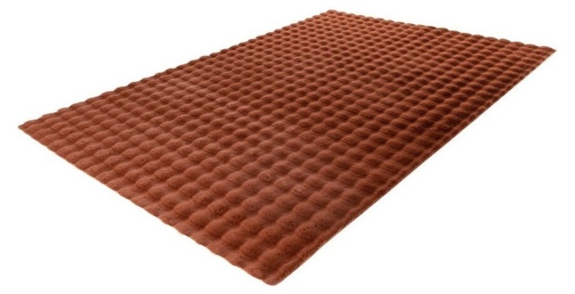 Tapis 230x160cm, design H008Y coloris rouge terracotta - Confort et élégance pour votre intérieur