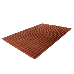 Tapis 290x200cm, design H008Y coloris rouge terracota - Confort et élégance pour votre intérieur