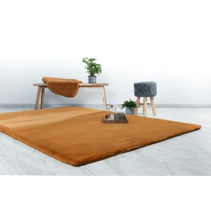 Tapis 230x160cm, design H008N coloris ambré - Confort et élégance pour votre intérieur