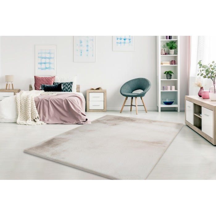 Tapis 290x200cm, design H008N coloris beige - Confort et élégance pour votre intérieur