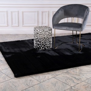 Tapis 230x160cm, design H008N coloris noir - Confort et élégance pour votre intérieur