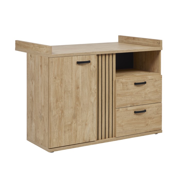 Commode bébé TOMMY – Table à langer intégrée coloris chêne doré