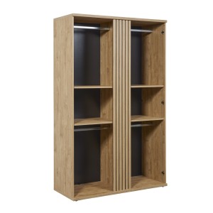 Armoire enfant 2 portes TOMMY – Chêne doré – Design robuste et chaleureux