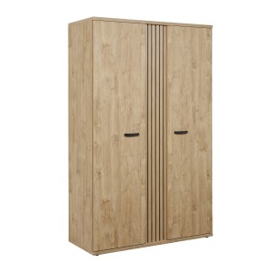 Armoire enfant 2 portes TOMMY – Chêne doré – Design robuste et chaleureux