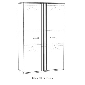 Chambre bébé ou enfant TOMMY, lit 60x120 évolutif en 90x200, armoire, commode à langer et chevet