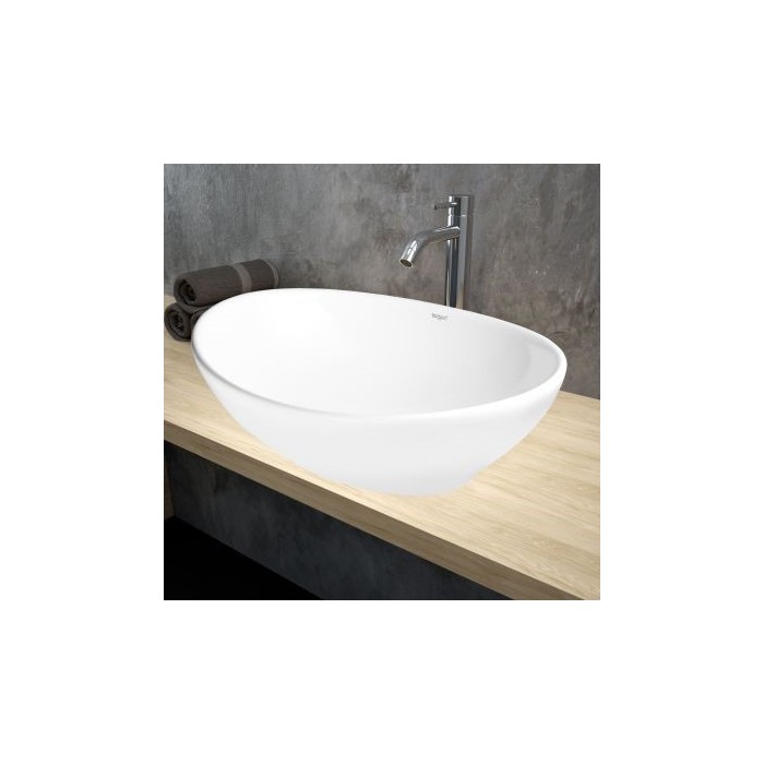 Vasque 40cm collection OWL, coloris blanc