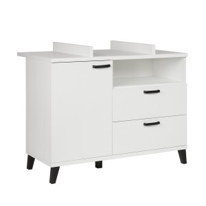 Commode bébé DANAÉ – Table à langer intégrée coloris blanc
