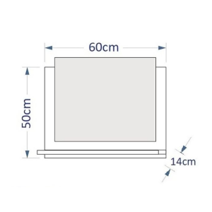 Miroir de salle de bain pour collection OWL/RAVEN/BIRD, coloris blanc