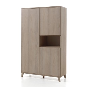 Armoire enfant 3 portes LOUISE – Chêne clair River Oak – Style bois chaleureux