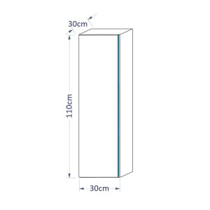 Ensemble meubles de salle de bain collection BIRD, coloris blanc mat et brillant avec deux colonnes et vasque 80cm