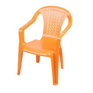 Chaise pour enfant en PVC orange 36x52x41cm
