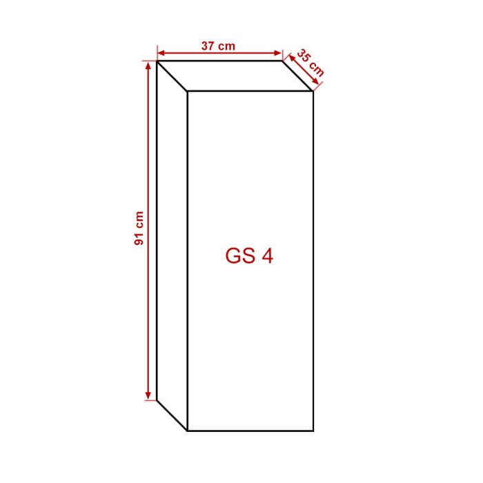 Meuble de salon blanc collection CEPTO 37x91cm, 1 porte, 1 étagère.