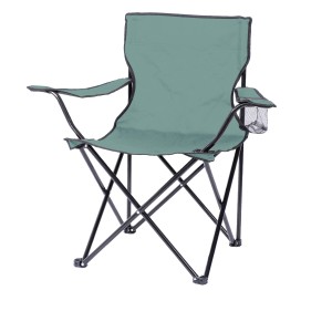 Fauteuil de jardin pliable en tissu vert 82x50x60cm