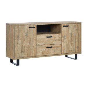 Buffet NEWTON 170 cm – 2 portes, 2 tiroirs – Chêne doré – Design moderne