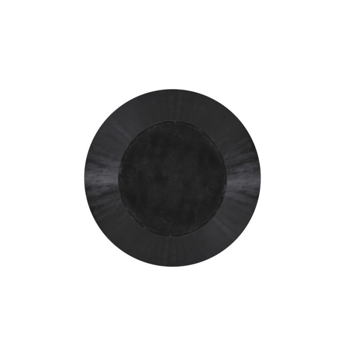 Table ronde collection FRANCHIA en bois exotique de mangolia noir diamètre 130 cm