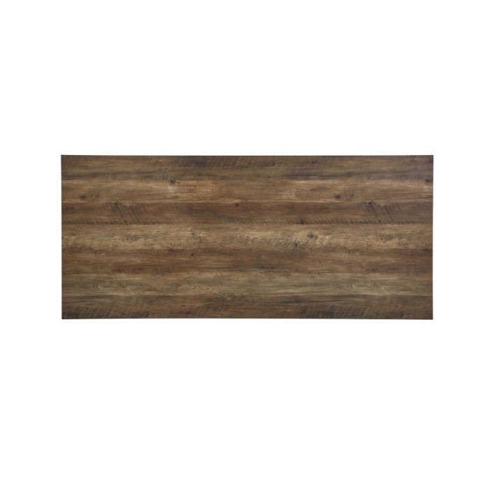 Table à manger EDWAR longueur 160cm en décor exotique mango, idéal pour une salle à manger conviviale
