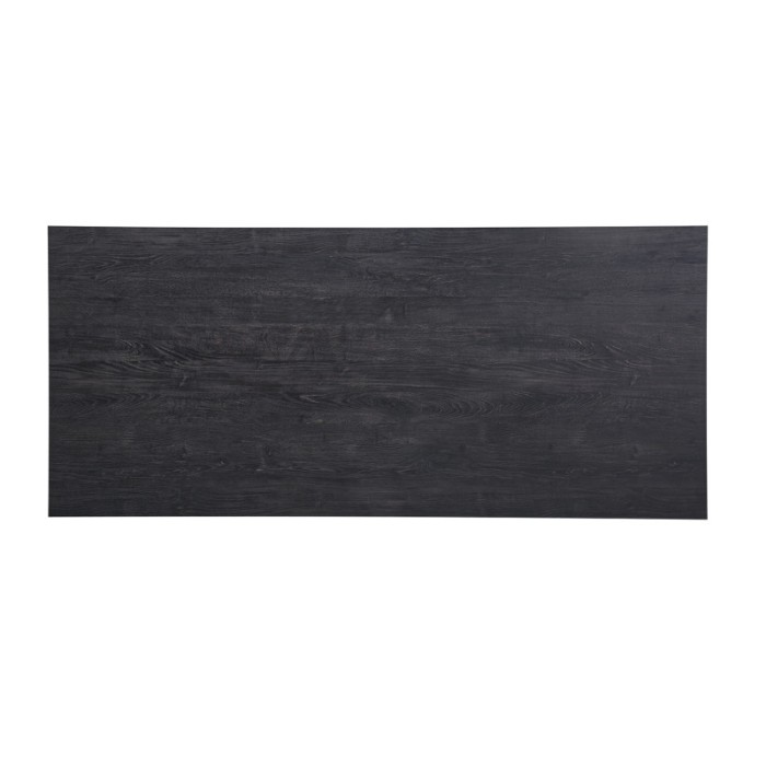 Table à manger EDWAR longueur 160cm en décor brun foncé, idéal pour une salle à manger conviviale