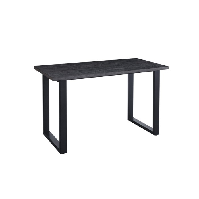Table à manger EDWAR longueur 160cm en décor brun foncé, idéal pour une salle à manger conviviale