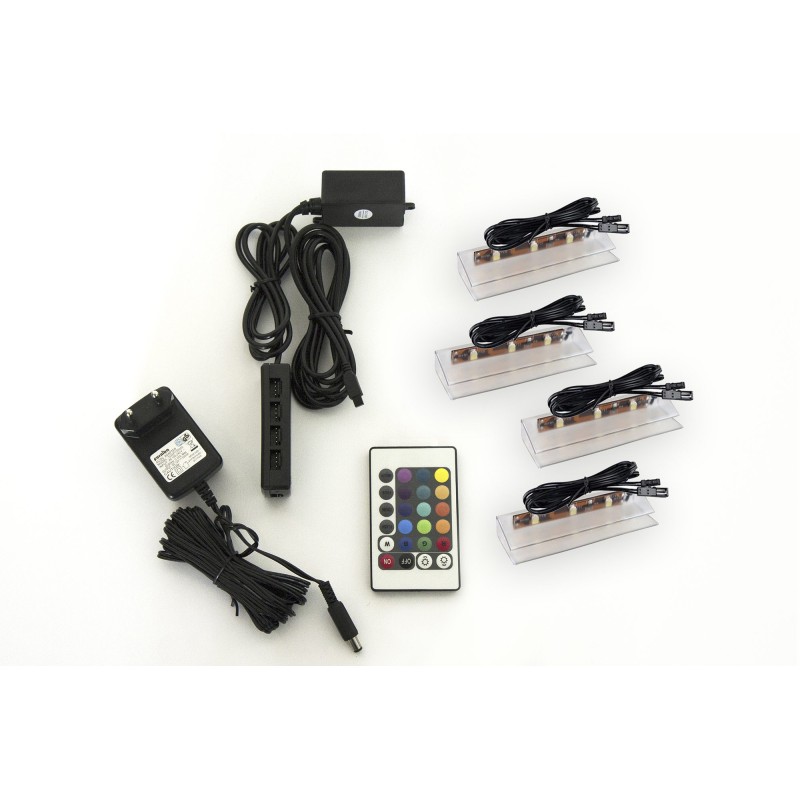 Éclairage LED RGB 4 Clipex + 2 Squere pour collection CEPTO