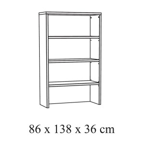 Chambre enfant, ado robuste collection OLVENA, lit, armoire, bureau, commode et chevet, blanc effet bois