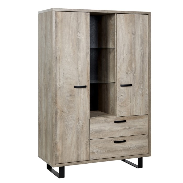 Ensemble de meubles pour salle à manger coloris chêne clair collection NEWTON.