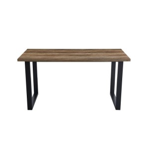 Table à manger haute EDWAR longueur 180cm en décor mango, idéal pour une salle à manger conviviale