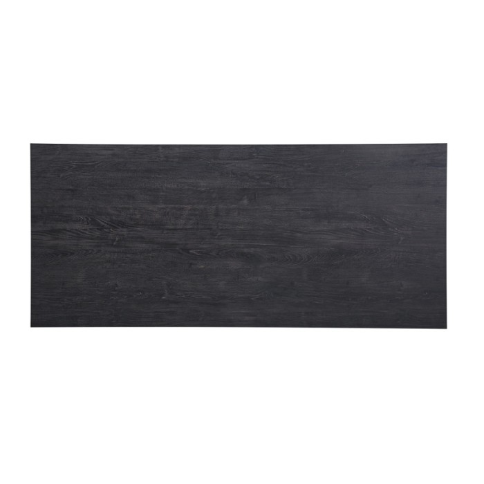 Table à manger haute EDWAR longueur 180cm en décor brun foncé, idéal pour une salle à manger conviviale