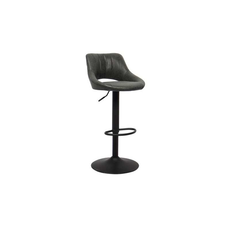 Tabouret de bar style vintage coloris noir. Collection BELLA