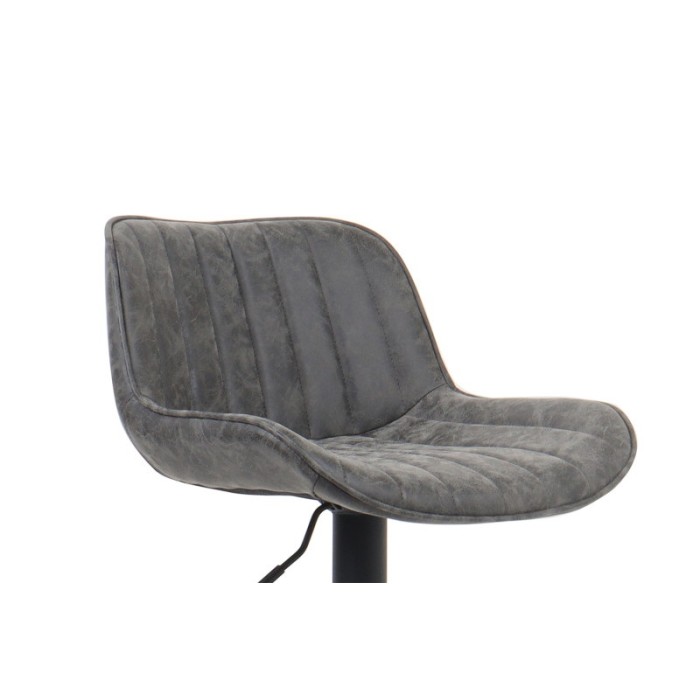Tabouret de bar style vintage coloris gris. Collection ZENA